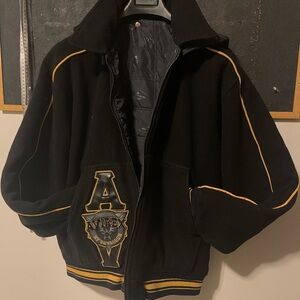 Vintage 1990s reversible Avirex squadron Wool Varsity Jacket